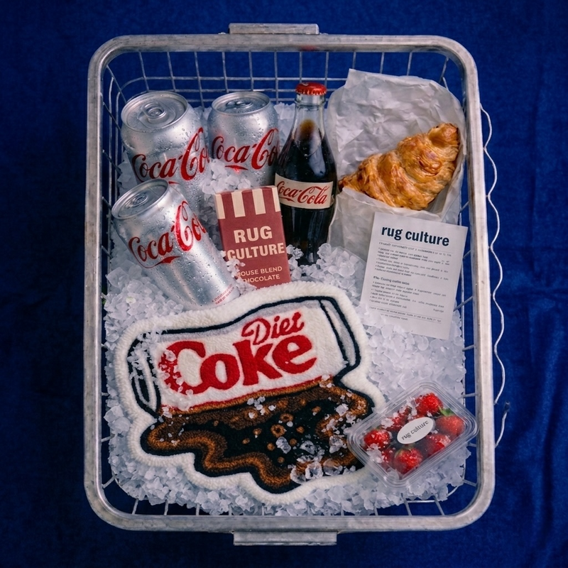 Diet Coke Spill Art Custom Rug - Image 1