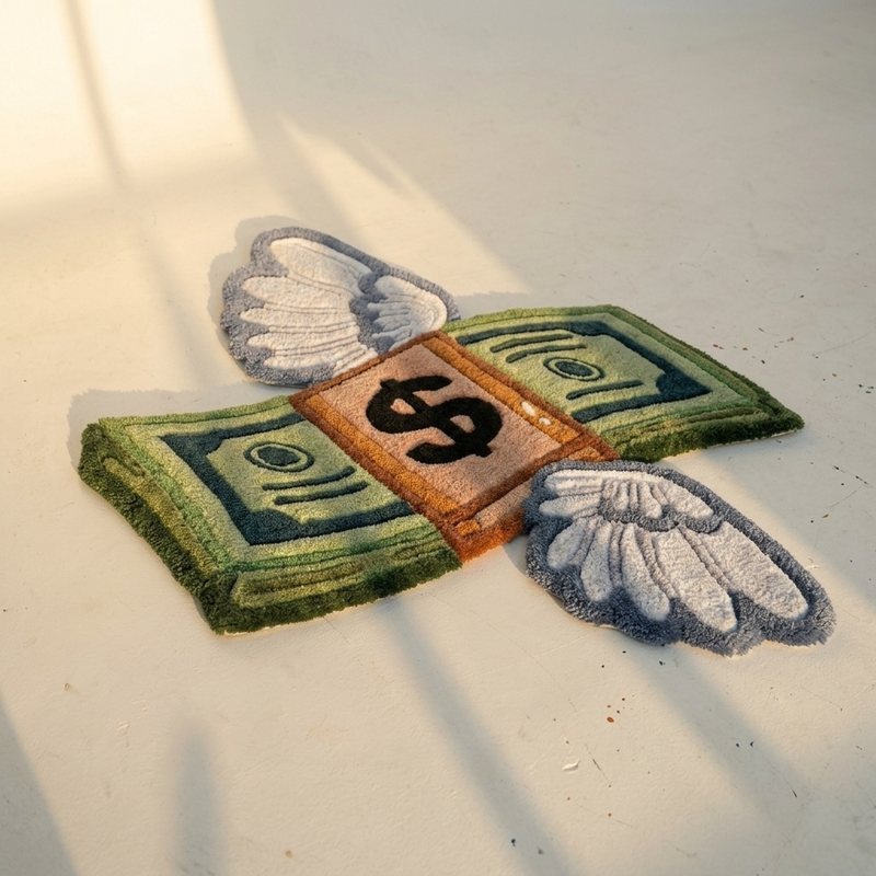 Money Fly Rug - Image 1