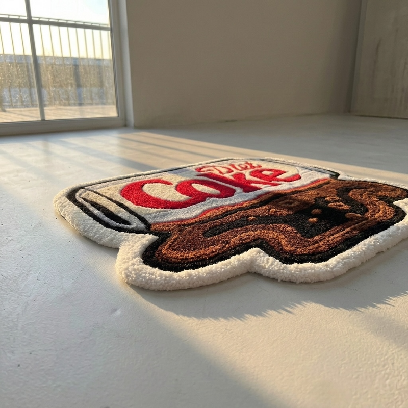 Diet Coke Spill Art Custom Rug - Image 3