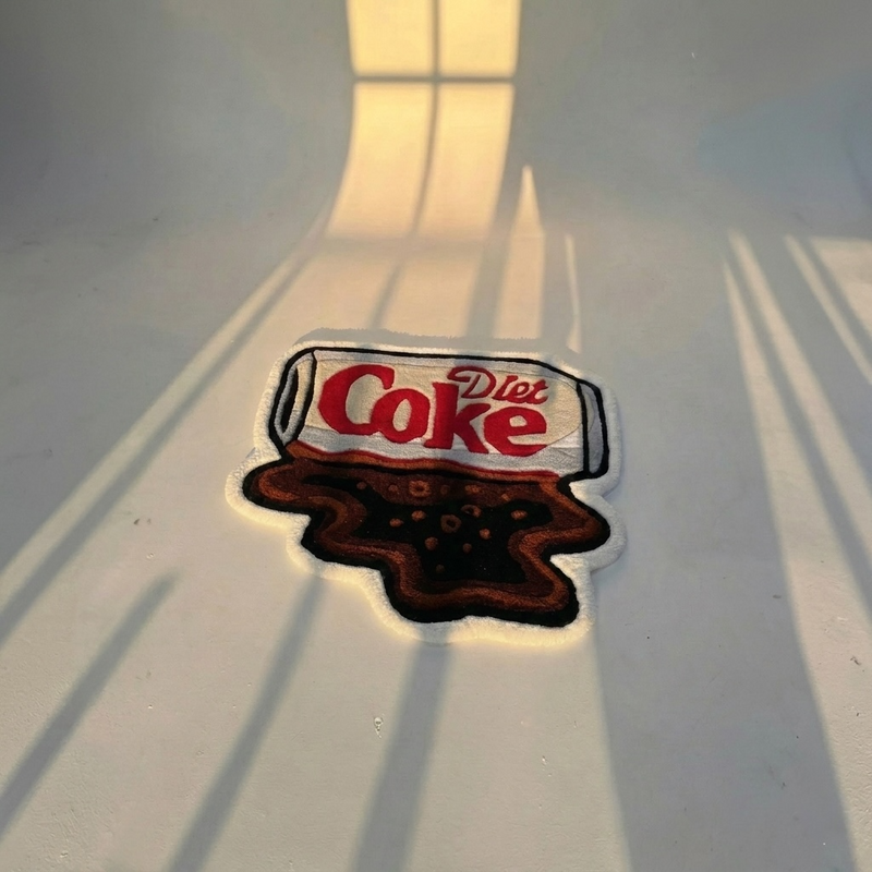Diet Coke Spill Art Custom Rug - Image 2